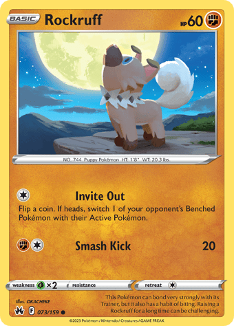 Rockruff Crown Zenith Pokemon Card