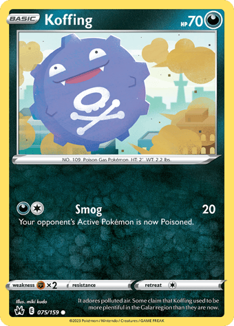 Koffing Crown Zenith Pokemon Card