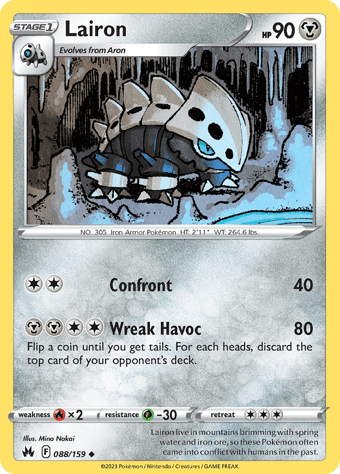 Lairon Crown Zenith Pokemon Card