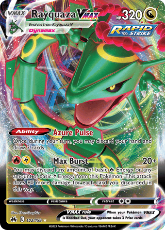 Rayquaza VMAX Crown Zenith Pokemon Card