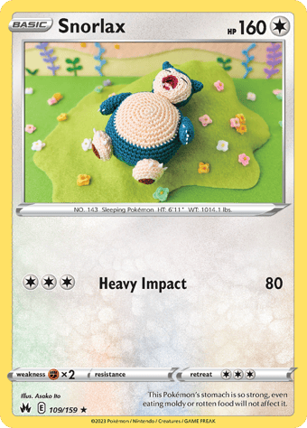 Snorlax Crown Zenith Pokemon Card