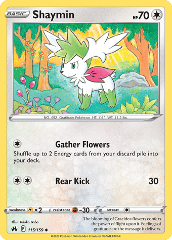 Shaymin Crown Zenith Pokemon Card