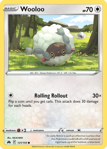 Wooloo Crown Zenith Pokemon Card