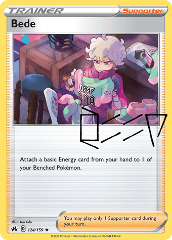 Bede Crown Zenith Pokemon Card