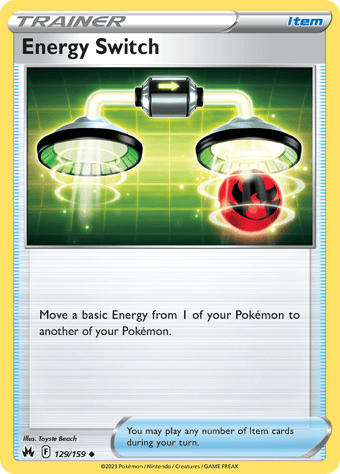Energy Switch Crown Zenith Pokemon Card