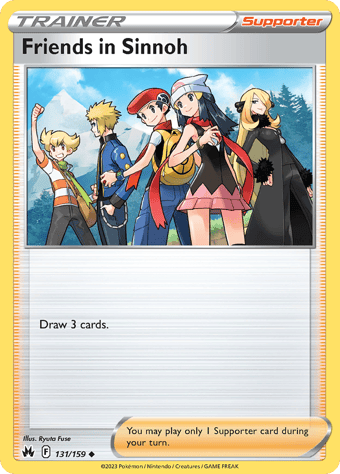 Friends in Sinnoh Crown Zenith Pokemon Card