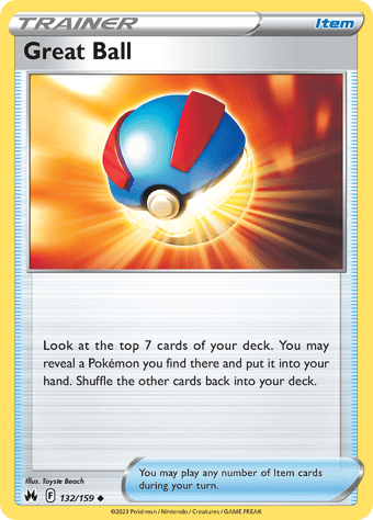 Great Ball Crown Zenith Pokemon Card