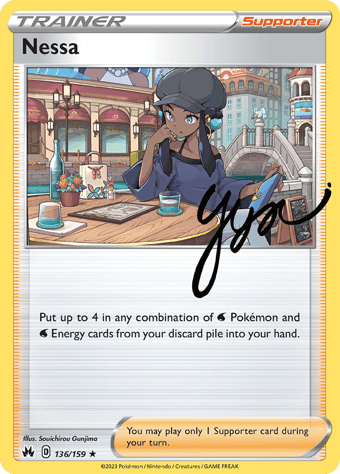 Nessa Crown Zenith Pokemon Card