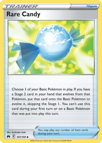Rare Candy Crown Zenith Pokemon Card