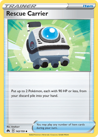 Rescue Carrier Crown Zenith Pokemon Card