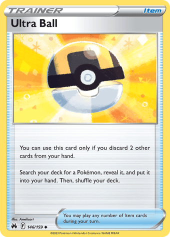 Ultra Ball Crown Zenith Pokemon Card
