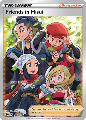 Friends in Hisui Crown Zenith Pokemon Card