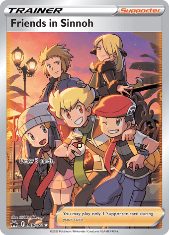Friends in Sinnoh Crown Zenith Pokemon Card