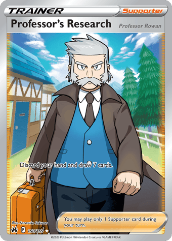 Professor's Research Crown Zenith Pokemon Card