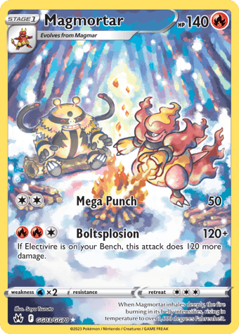 Magmortar Crown Zenith Pokemon Card