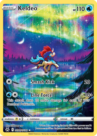 Keldeo Crown Zenith Pokemon Card