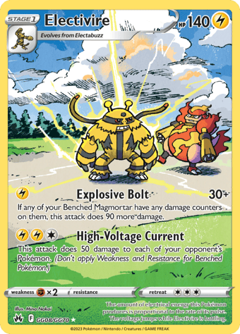 Electivire Crown Zenith Pokemon Card