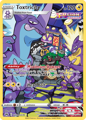 Toxtricity Crown Zenith Pokemon Card