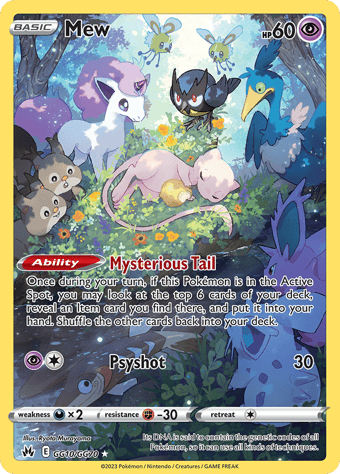 Mew Crown Zenith Pokemon Card