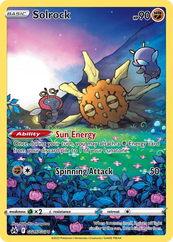 Solrock Crown Zenith Pokemon Card