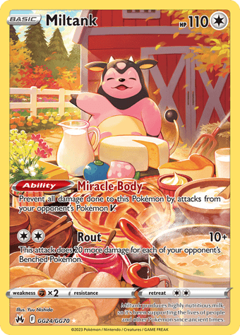 Miltank Crown Zenith Pokemon Card