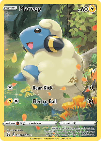 Mareep Crown Zenith Pokemon Card