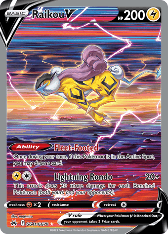 Raikou V Crown Zenith Pokemon Card