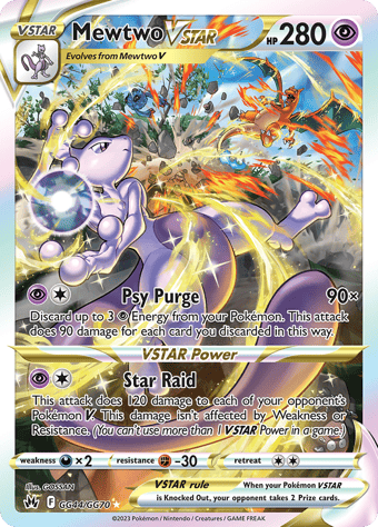 Mewtwo VSTAR Crown Zenith Pokemon Card