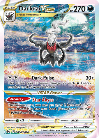 Darkrai VSTAR Crown Zenith Pokemon Card