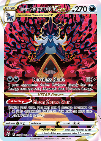 Hisuian Samurott VSTAR Crown Zenith Pokemon Card