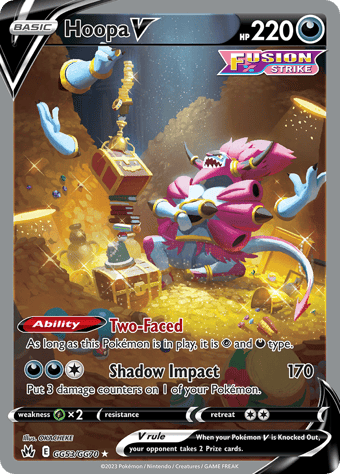 Hoopa V Crown Zenith Pokemon Card