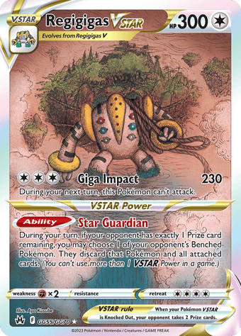 Regigigas VSTAR Crown Zenith Pokemon Card