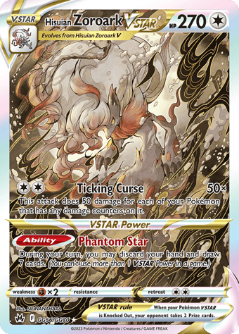 Hisuian Zoroark VSTAR Crown Zenith Pokemon Card