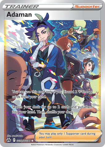 Adaman Crown Zenith Pokemon Card