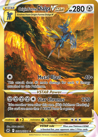 Origin Forme Dialga VSTAR Crown Zenith Pokemon Card