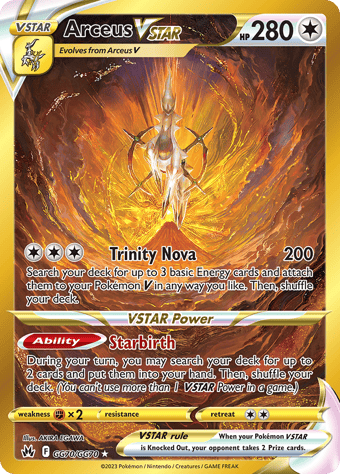Arceus VSTAR Crown Zenith Pokemon Card