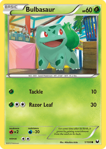 Bulbasaur Dark Explorers Pokemon Card