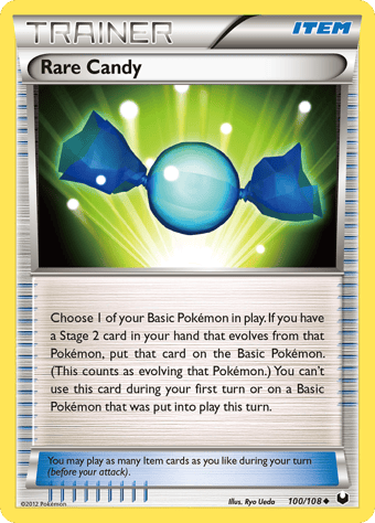 Rare Candy Dark Explorers Pokemon Card