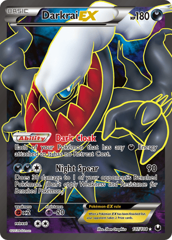 Darkrai-EX Dark Explorers Pokemon Card