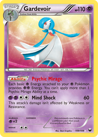 Gardevoir Dark Explorers Pokemon Card