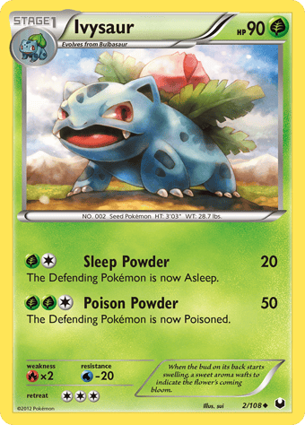 Ivysaur Dark Explorers Pokemon Card