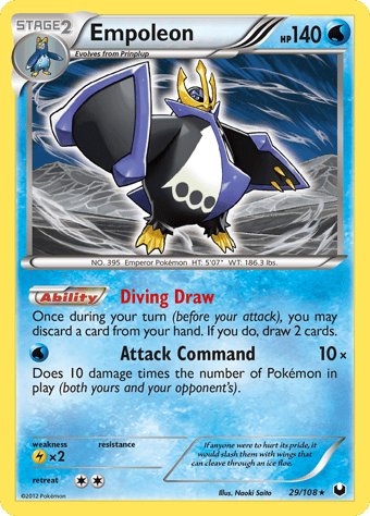 Empoleon Dark Explorers Pokemon Card
