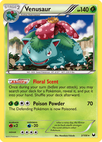 Venusaur Dark Explorers Pokemon Card