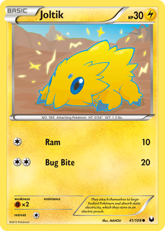 Joltik Dark Explorers Pokemon Card