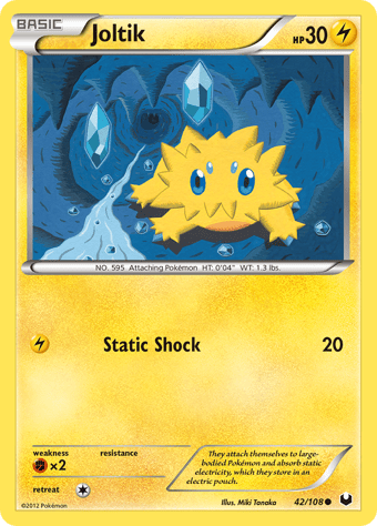 Joltik Dark Explorers Pokemon Card
