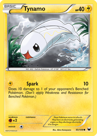 Tynamo Dark Explorers Pokemon Card