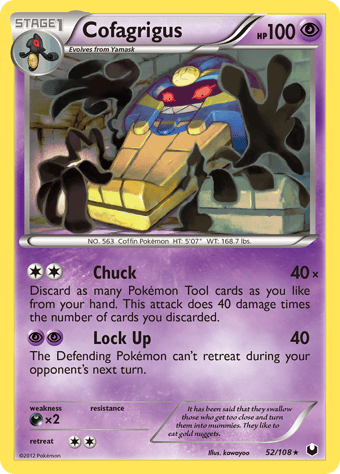 Cofagrigus Dark Explorers Pokemon Card