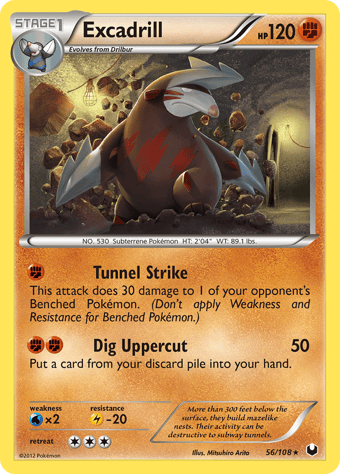 Excadrill Dark Explorers Pokemon Card