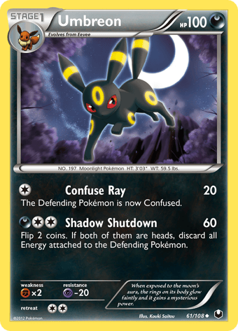Umbreon Dark Explorers Pokemon Card