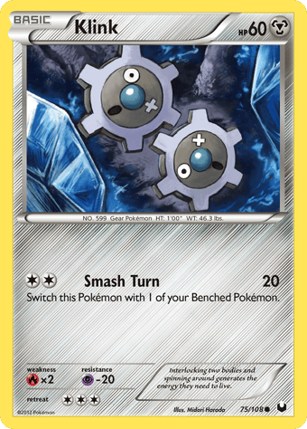 Klink Dark Explorers Pokemon Card